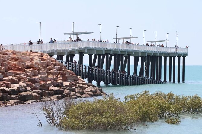 Afternoon Broome Town Tour including Beer Tasting & Sunset Drinks - Gantheaume Point adds red rock and dinosaur tracks