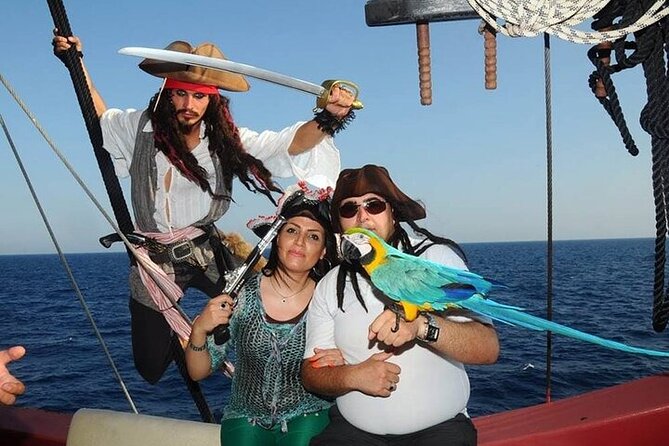 Alanya : Pirate Party Boat Trip w/ Transfer Lunch and Soft Drinks - Boarding a pirate ship from Alanya harbor