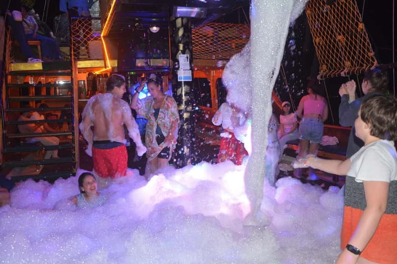 Alanya: Sunset Party Boat w/ Dinner & Unlimited Drinks - The Phosphoric, Pirates, and Lovers caves