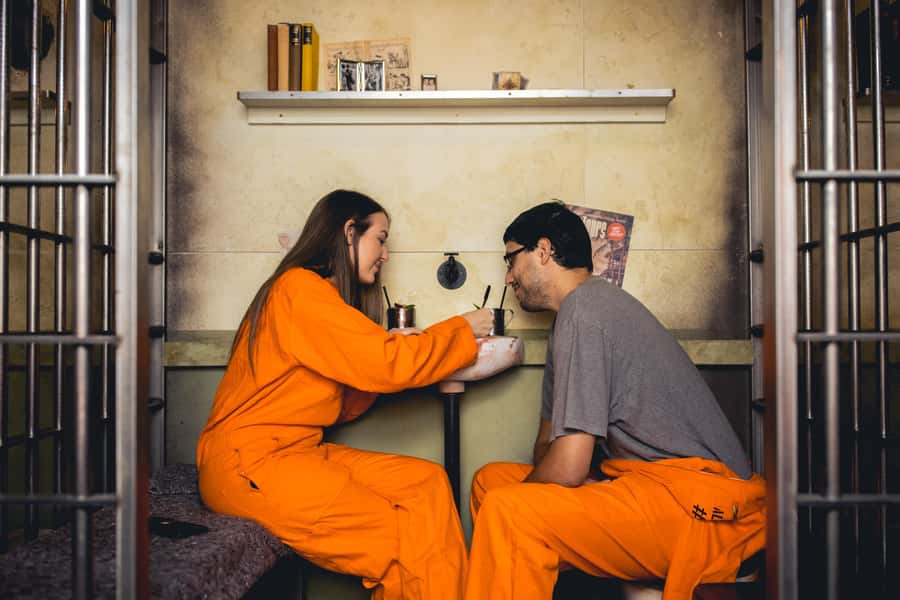 Alcotraz Melbourne: World’s First Prison-Themed Cocktail Bar - The parole office and quieter stretches