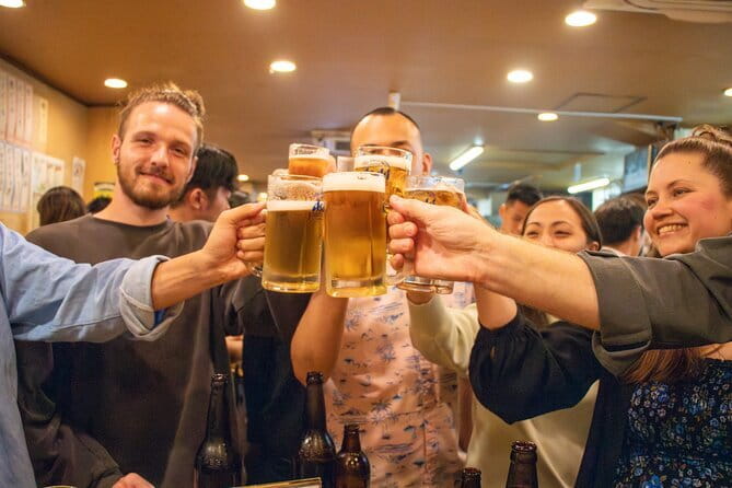 All-You-Can-Drink Bar Hopping Tour in Ueno - Four dishes and a final choice