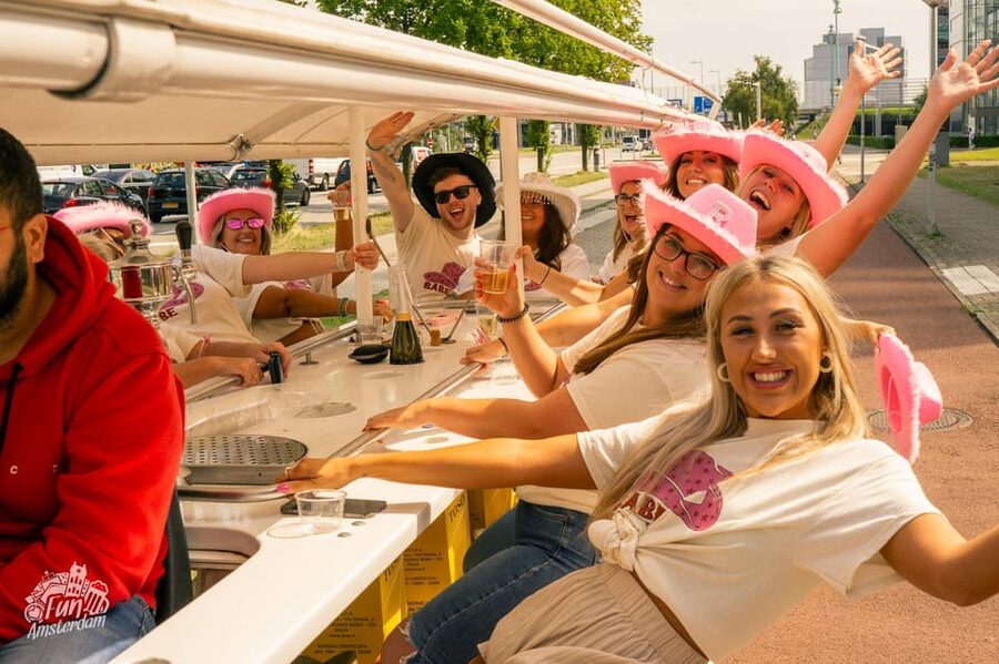 Amsterdam: Dutch Prosecco Party Bike - The 65-minute Sloterdijk circuit