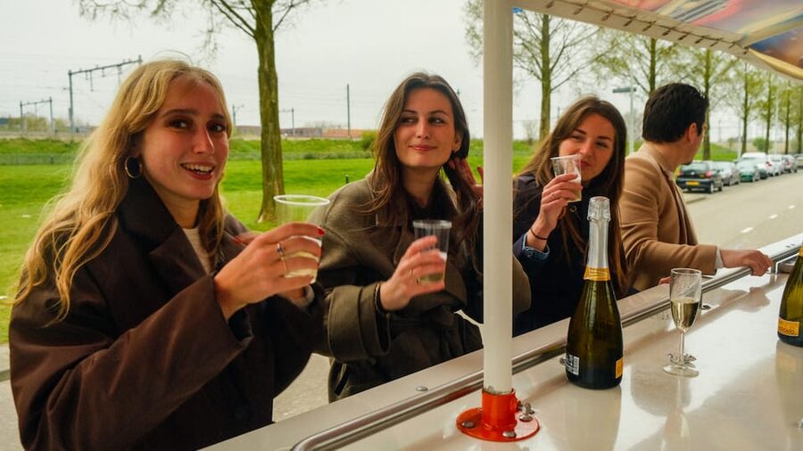 Amsterdam: Dutch Prosecco Party Bike - The prosecco allowance and the important bottle count