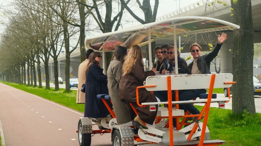 Amsterdam: Dutch Prosecco Party Bike - Who will enjoy this most