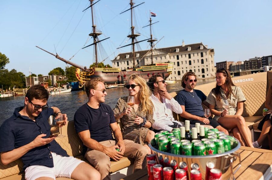 Amsterdam: German Guided Canal Cruise with on Board Bar - Prinsengracht and the Magere Brug finale