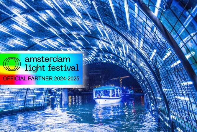 Amsterdam Light Festival: Cruise Unlimited Drinks & Bite option - Unlimited drinks, mulled wine, and the small bite