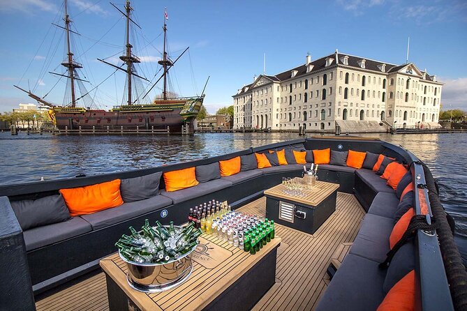 Amsterdam Luxury Canal Cruise + Unlimited Drinks & Bites option - Spiegelgracht, Rijksmuseum, and the Museum Quarter