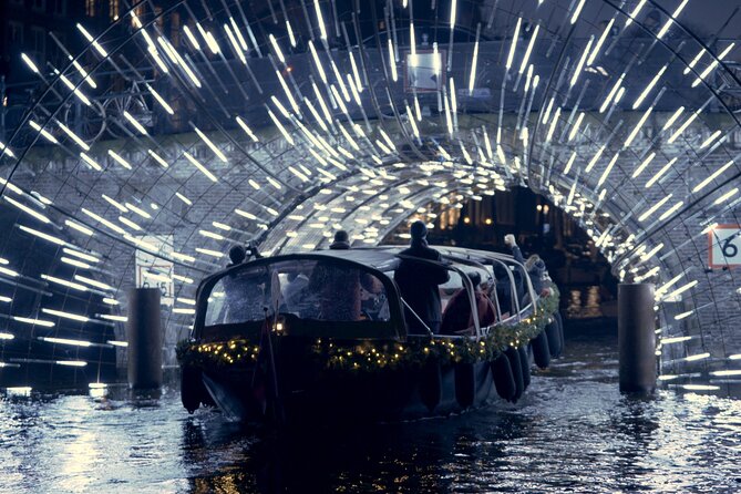 Amsterdam: Luxury Light Festival Cruise Unlimited Drinks Included - Seeing Amsterdam’s Light Festival from the canals