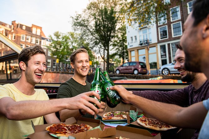 Amsterdam The Original Pizza Cruise with Unlimited Drinks - The pizza choices and what dinner is really like