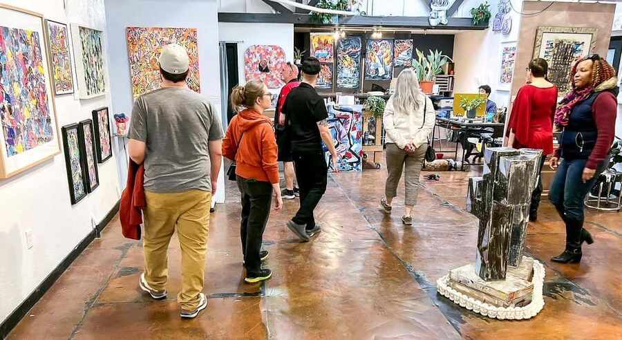 Art & Ale: Explore Las Vegas’ Arts District & Brewery Row - Meeting under the BET ON ART mural