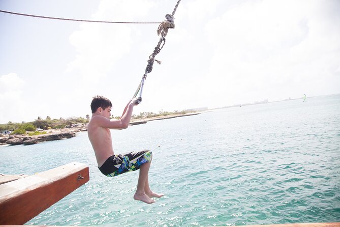 Aruba Sunset Jolly Pirate Sail with Open Bar - Getting to MooMba Beach and boarding the ship