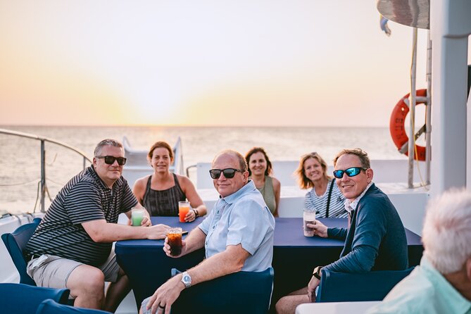 Aruba Sunset Sail Dinner Cruise with Open Bar by Catamaran - The first sail, sea air, and a glass of sparkling wine