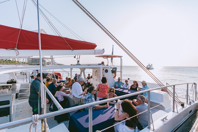 Aruba Sunset Sail Dinner Cruise with Open Bar by Catamaran - Watching the Caribbean sunset from the deck