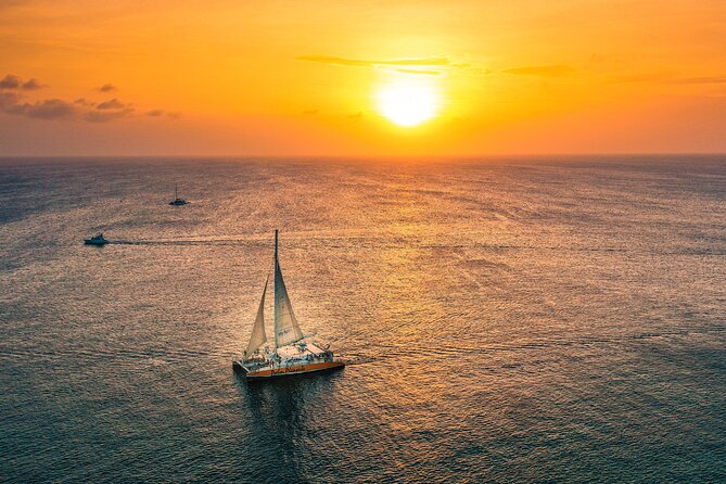 Aruba Sunset Sail with Open Bar - Finding your place on the catamaran
