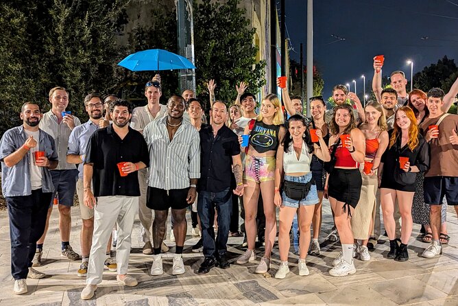 Athens Pub Crawl with 1hr Open Bar & VIP Nightclub Access - First stop: shots, discounts, and quick introductions