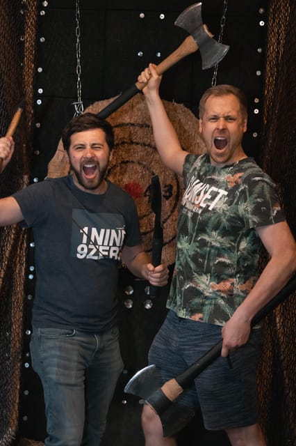 Axe Throwing Experience - Private lanes make the group feel at home