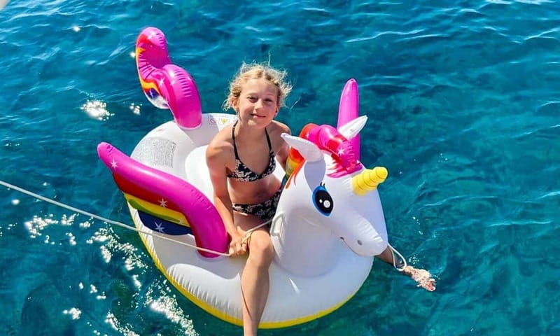 Ayia Napa: Afternoon Catamaran Cruise with Lunch & Open Bar - Blue Lagoon: beautiful, but not guaranteed