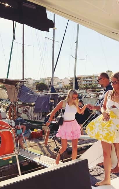 Ayia Napa: Afternoon Catamaran Cruise with Lunch & Open Bar - Lover’s Bridge and the first stretch at sea