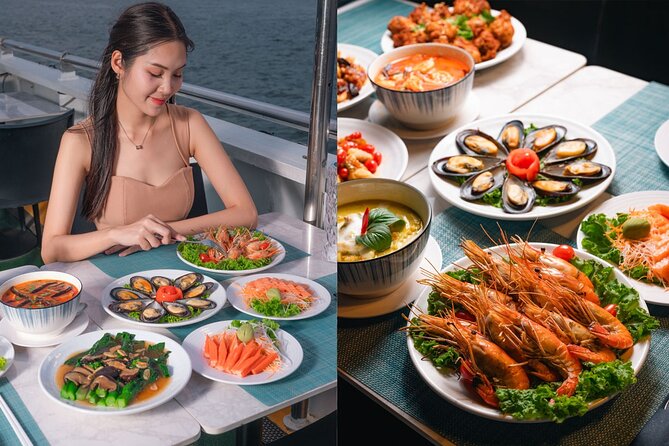 Bangkok Carnival Dinner Cruise with Free-flow Beer and Buffet - Grand Palace views from the water