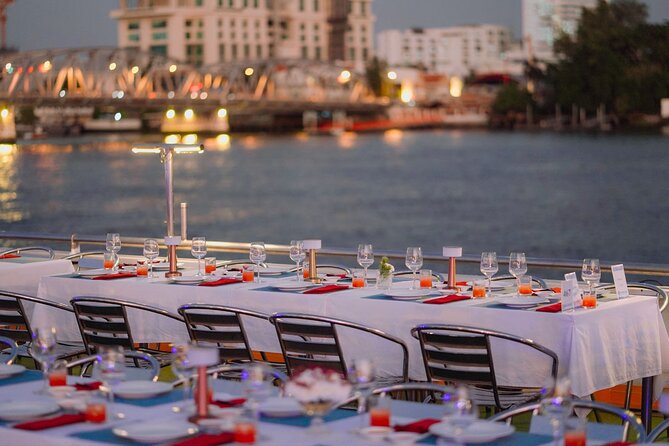 Bangkok Carnival Dinner Cruise with Free-flow Beer and Buffet - Asiatique, the Ferris wheel, and the return view