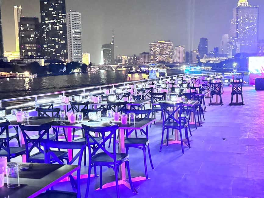 Bangkok: Luxury White Sunset or Dinner Cruise with Beer - How the two-hour schedule works