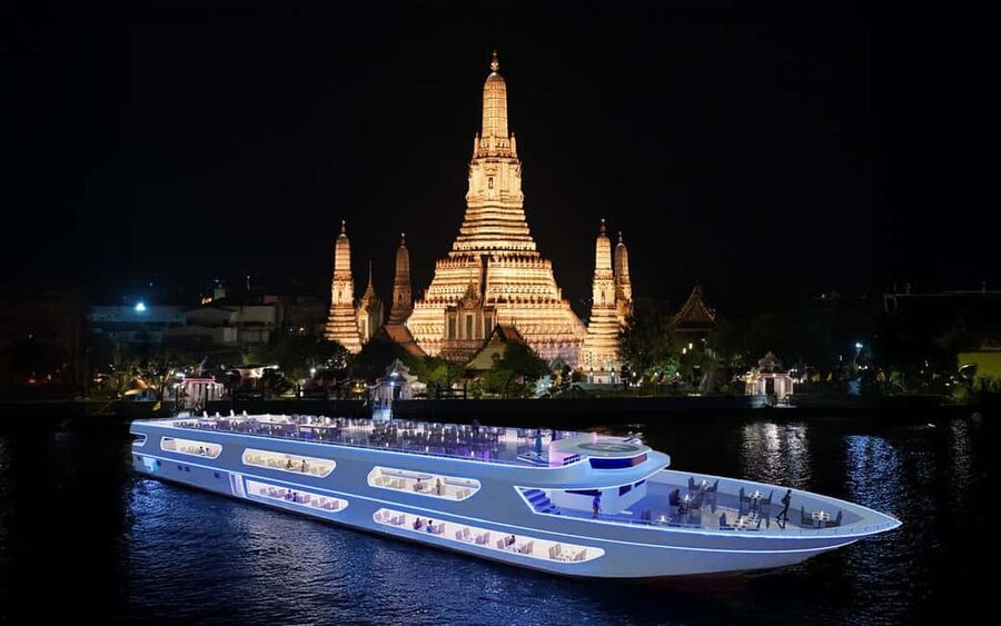 Bangkok: Luxury White Sunset or Dinner Cruise with Beer - What the Chao Phraya route gives you