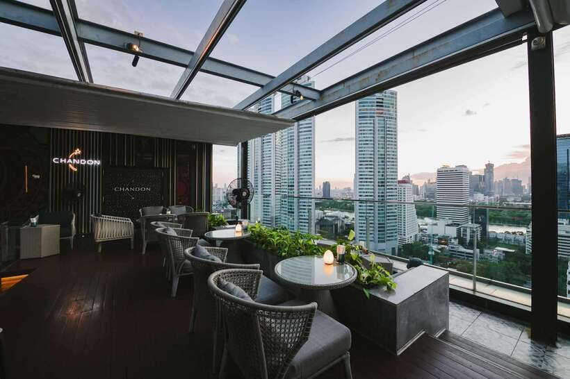 Bangkok: Sky on 20 Rooftop Bar With Free Flow Drinks - The Bangkok skyline from the 26th floor