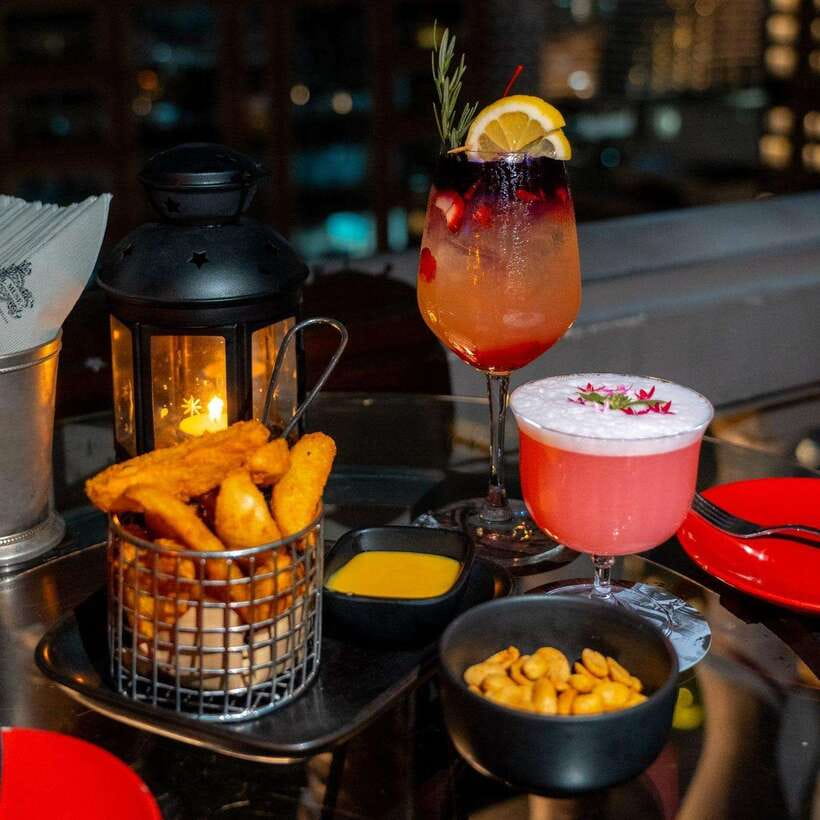 Bangkok: The Speakeasy Rooftop Bar At Hotel Muse - Drinks, wine, and the food package