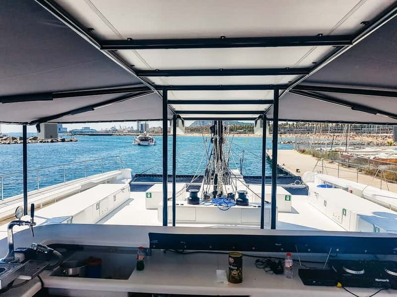 Barcelona: Catamaran Party Cruise with BBQ Meal - The return sail becomes the party