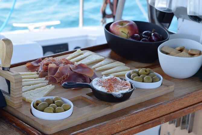 Barcelona Coastal Sailing (Open Bar, Catalan Snack & Swim Stop) - The swim stop and onboard water toys