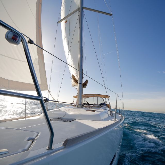 Barcelona: Midday or Sunset Sailing with Open Bar and Snacks - Swimming from the yacht
