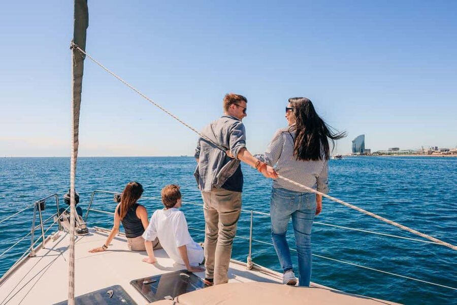 Barcelona: Private Sailing Cruise with Open Bar and Snacks - What you see from the deck