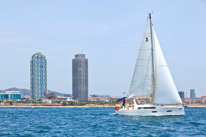 Barcelona Private Sailing with Open Bar & Snacks (max 9) - The skipper shapes the whole outing
