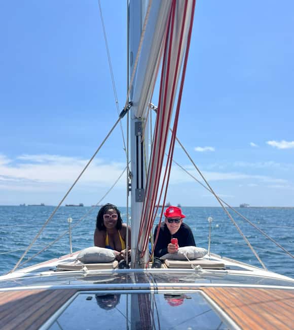 Barcelona: Sailing with Open Bar, Catalan Snack & Swim Stop - Starting at Marina Vela with Alpha Zulu
