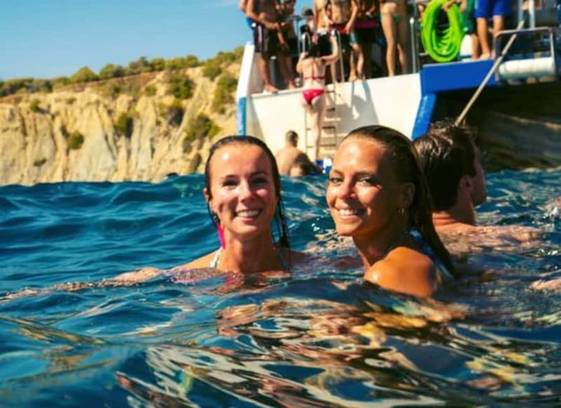 Barcelona: Snack, Swim & Party Boat - A swim stop that changes the pace