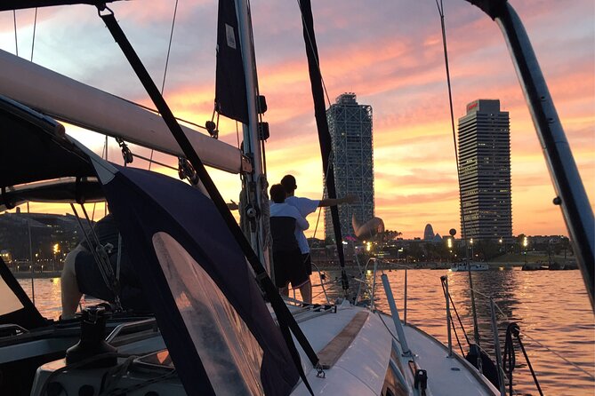 Barcelona Sunset Cruise with Open Bar of Cava and Snacks - Montjuïc from the Mediterranean