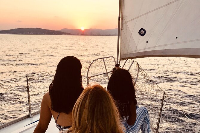 Barcelona Sunset Private Sailing with Live Saxophone and Open bar - The Olympic marina, towers, and beaches
