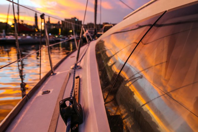 Barcelona Unique Sunset Sailing Experience with Tapas & Open Bar - Tapas, snacks, and drinks aboard