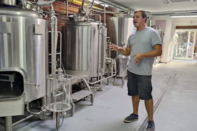 Beer tasting in a Brussels Micro Brewery and Distillery - Finding Tipsy Tribe in Koekelberg
