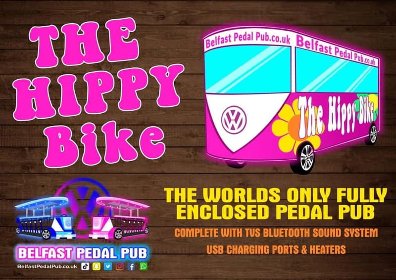 Belfast: Fully Enclosed Pink Party Bike Ride - Inside Belfast’s pink enclosed party bike