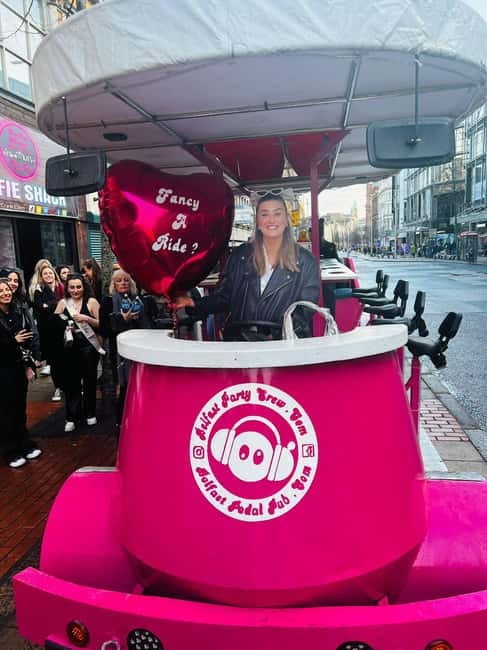 Belfast: Luxury Pink Hen Party Bike Tour (BYOB) - Easy-pedal technology, with a little work required