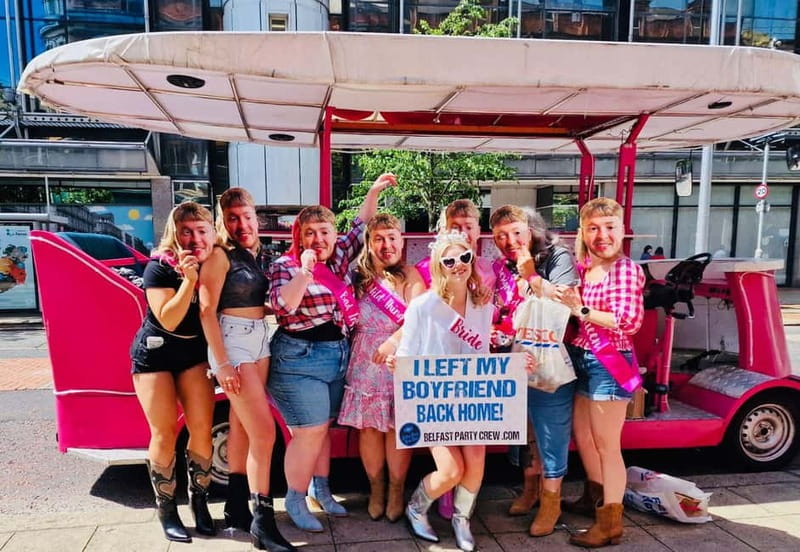 Belfast: Party Bike Tour - A party bike with a proper Belfast setting
