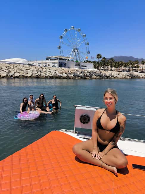 Benalmádena: Private Catamaran Party Cruise - Leaving Benalmádena Marina with your own catamaran
