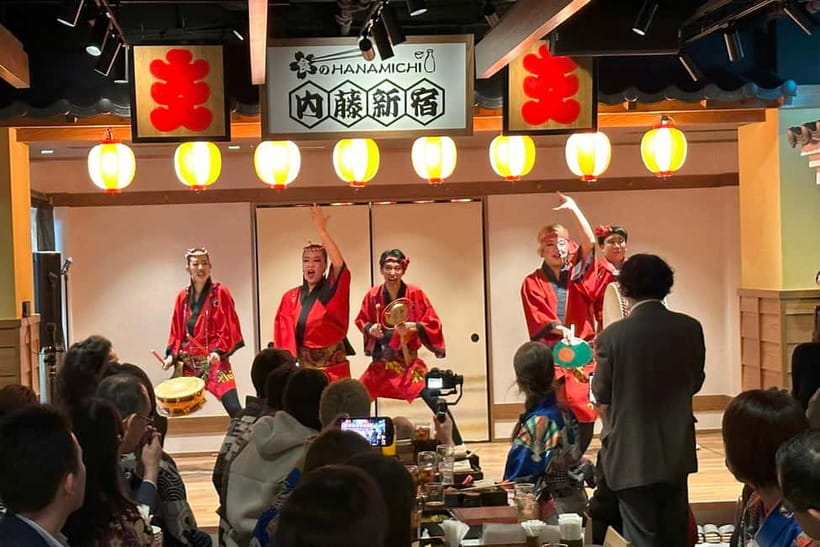 Bon Dance IZAKAYA in Shinjuku, Tokyo - Is 11,000 yen a fair price?