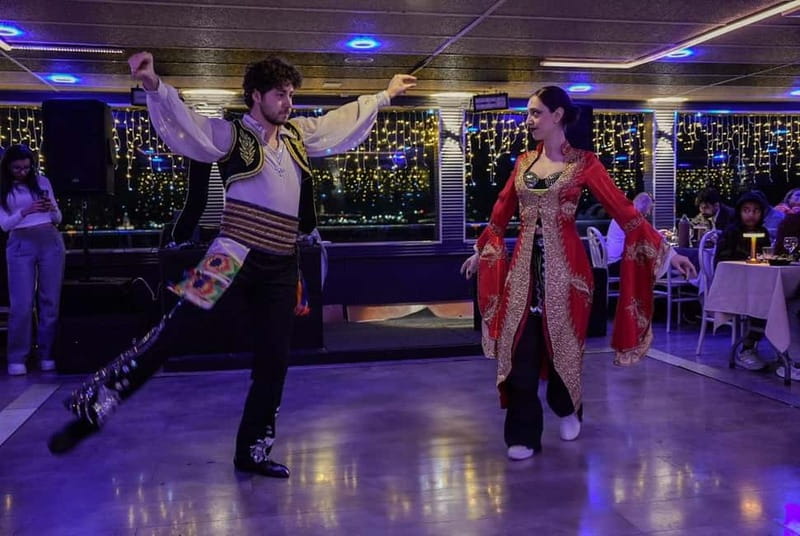 Bosphorus Dinner Cruise w/ Unlimited Drinks & Entertainment - Istanbul at night from the Bosphorus