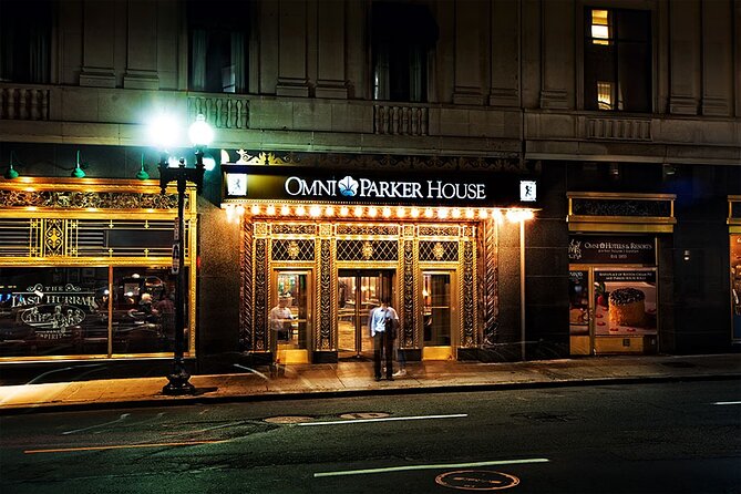 Boston Ghosts Boos and Brews Haunted Pub Crawl - The Omni Parker House tale adds a darker note