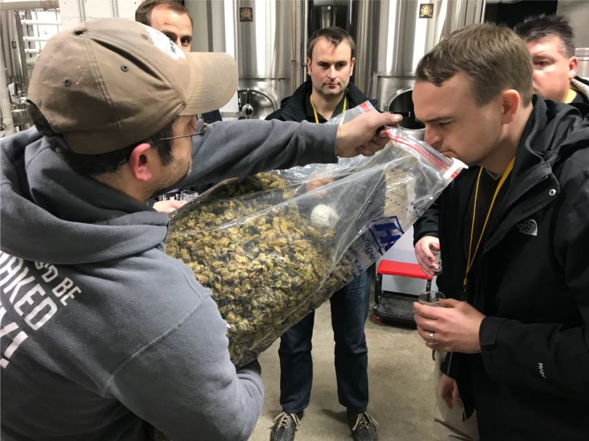 Boston: Guided Craft Brewery Tour with a Snack - From pilsners to stouts, the tasting has a point