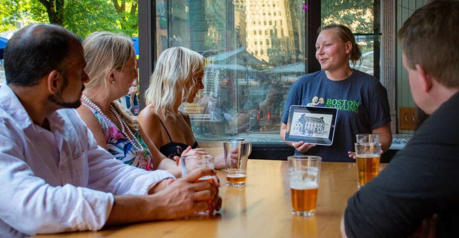Boston: History Pub Crawl Tour Along the Freedom Trail - Four bars and one compact route