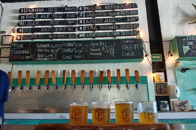 Brewery Tour / Craft Beer Tasting Cancun Mexico - Stop two: an independent taproom with fruit and chili