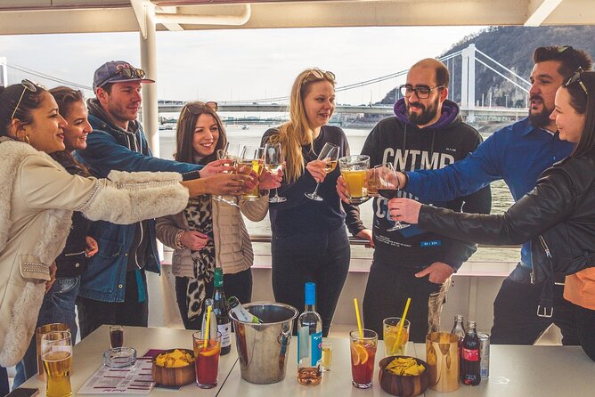 Budapest Danube Sightseeing Cruise with Unlimited Drinks - Buda Castle and Fisherman’s Bastion across the river
